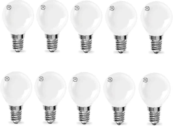 G45 E14 Golfball Lyspære 40W for Acorn, Klassisk Mini Globe Perle Rund Glødepærer (10-pakning)