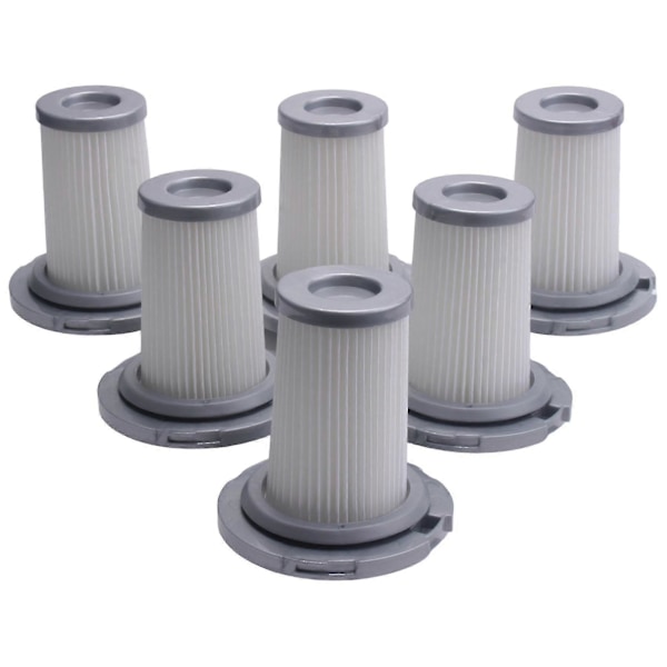 6 stk HEPA-filter for Zr009005 til X-force Flex 8.60 ledningsfri støvsuger - reservedeler