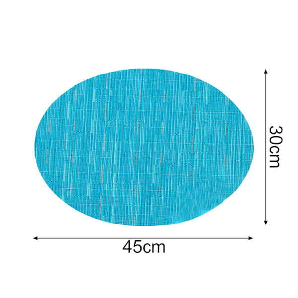 Pöytäliina, naarmuuntumaton, eristetty, soikea, liukumaton, PVC, kotitaloustarvikkeet, KaesiBY Blue