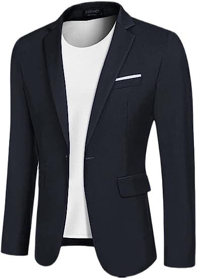Mænds Regular Fit Athleisure Blazer Casual Suit XXL