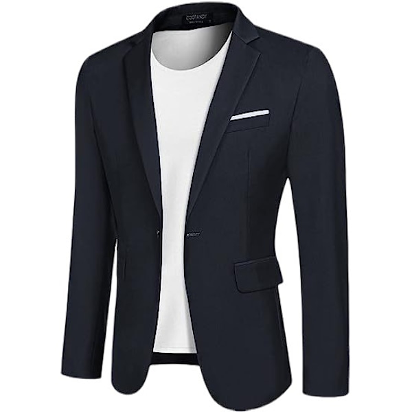 Miesten Regular Fit Athleisure Blazer - Rentoutunut Puku XXL