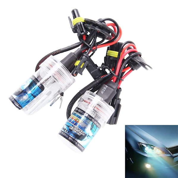 2 stk. DC12V 35W H8/H11 HID Xenon Lys Vandtæt Forlygte White Light