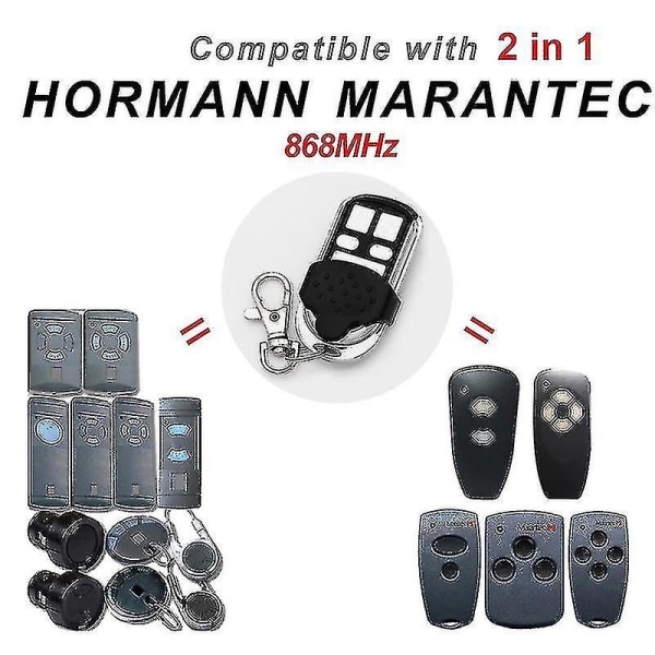 Hormann 868 Hs2 Hs4 Hse4 Hsm4 Hsm2 Marantec Garasjeportåpner Digital 302 Fjernkontroll Klon For D384 D382 Håndsender 868mhz