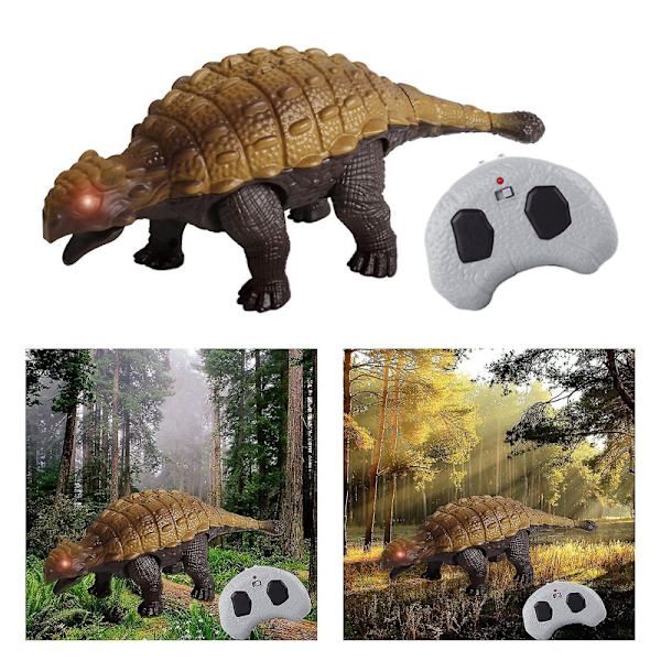Realisttisk RC Dinosaur Legetøj til Børn - Uddannelsesmæssige Brøllyde, 360 Graders Rotation, Stunt Brachiosaurus [DmS] Ankylosaurus