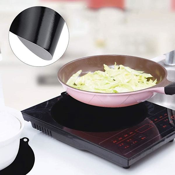 Silikon Induktionskogeplade Matte Rund Varmeisoleret Pude 22cm Induktionskogeplader Magnetisk Komfur Matte Kogeplade Anti-Skrid Sikkerhed For Hjem Køkken