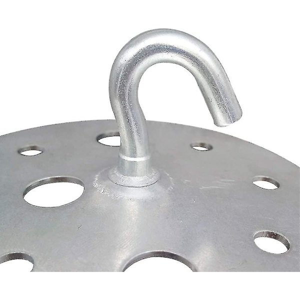 Metallikierrospohjainen kattokoukku 90 mm:n raskaan sarjan kattokruunukoukun kiinnitys, 2 kpl