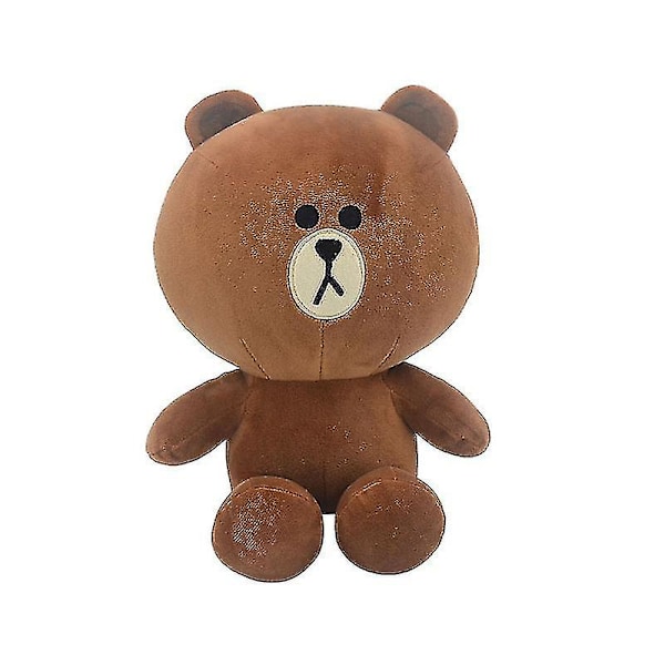 Line Friends Brown Sally Plyschdocka Leksaker Kawaii Cartoon Cony Choco Mjuk Fylld Djur Soffa Kudde Heminredning Barn Julgåva-e 37CM 3