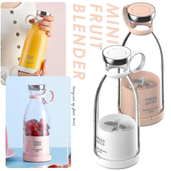 Bærbar Elektrisk Saftpresser Blender USB Mini Frugtblender Saftpresser Frugt Ekstraktor Mad Shake Multifunktionel Saftpresser [Gratis Forsendelse]BY Only one spoon