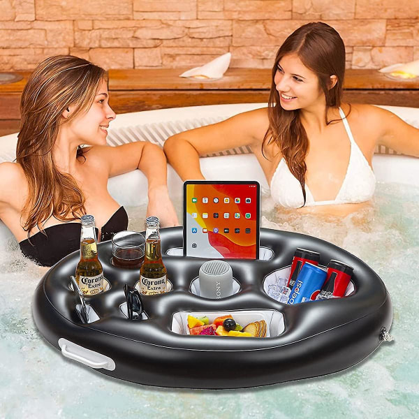 Spa Bar Hot Tub Dryckeshållare, Uppblåsbar Pool Float - Pool & Strand & Utomhus Cup Holder