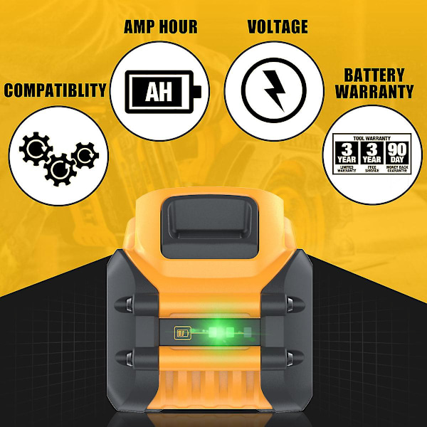 Til Dewalt Flexvolt 20v/60v Max Batteri 9ah Dcb609 Lithium-ion Dcb606 Dcb612 Dcb609 Dcb205 Dcb200 Dcb182 Batteri Til Dewalt 20v 1PCS 18V 3.0Ah