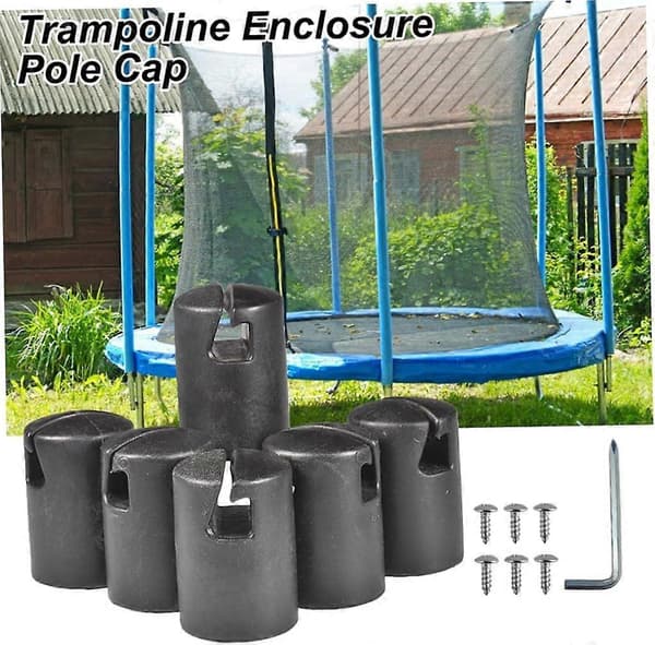 Trampolinstanghætte, 6 stk. hoppestangsafdækning, hoppestangsafdækning