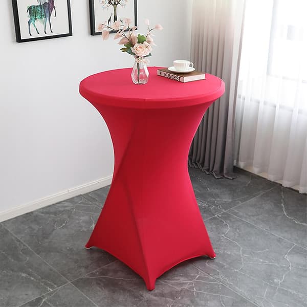 Polyester Rund Elastisk Duk Slitstark Och Dammskyddande För black