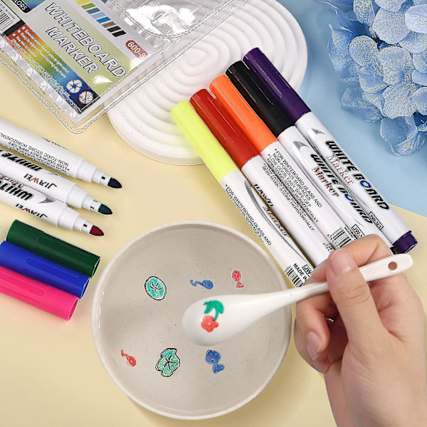 Taianomainen vesivärikynien vesikuvapiirustus kelluva doodle-taulu -merkit lasten leluille varhaiskasvatukseen taikalelu 8 Colors-2