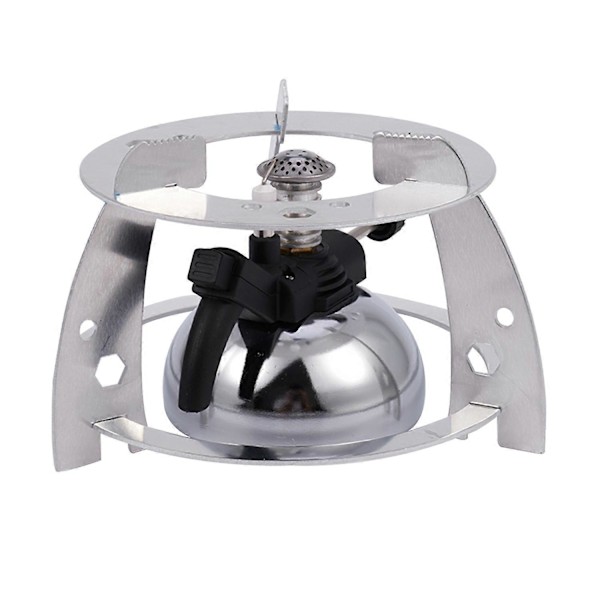 Mini Bordplatta Butangasbrännare med Flamhuvud för Siphon Kaffevärmare Maker Kaffebryggare Mocha P silver  black