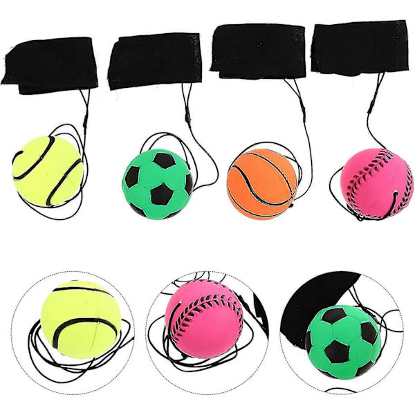 Bold Legetøj Håndledsretur Bold Håndledsrem Bold Fluorescerende Elastisk Bold Med Håndledsrem Og Snor Hoppebolde Håndleds Håndledsrem Legetøj Til Håndledsøvelser S basketball
