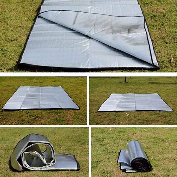 Aluminium Isoleringsmatte Skummatte Sovematte For Camping Isolasjonsmatte Foldbar Telttmatte Gulvmatte TermiskBY 2MX2M