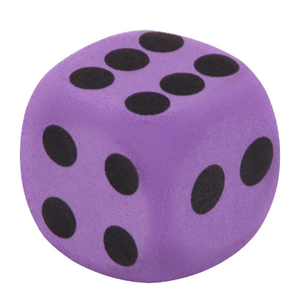 Spesielle gigantiske EVA-skumspillterninger Blokkfest Leke Spillpremie for barn Purple