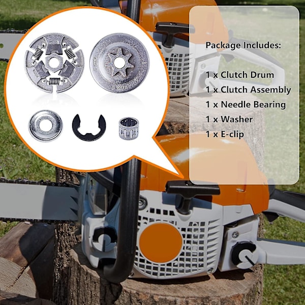 Kopplingstrumma .325 Kopplingstrumma Lager Kit För Stihl Ms261 Ms261c Ms271 Ms271c Ms291 Ms291c Ms240 Ms260 Ms270 Ms280 Motorsåg Reservdelar