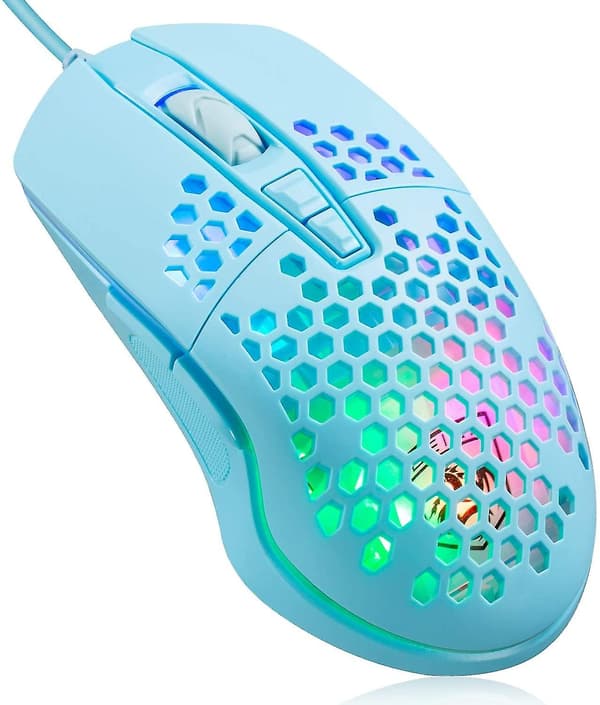 Wekity Honeycomb Design Lettvekt Ledningsbasert Spillmus