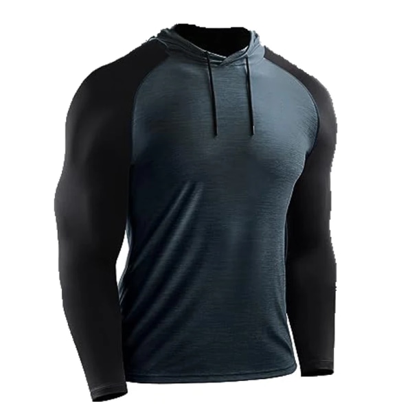 Bodybuilding Muskel Hoodie Mænd Sportswear Træningsjakke Fitness Træning Pullover Atletisk Tracksuirt Løb Hoodie Mænd Dark Green M(50-60kg)