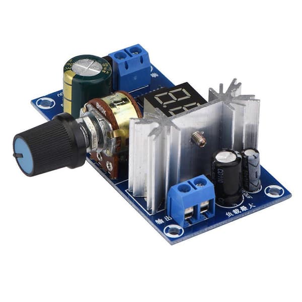LM317 Justerbar Spenningsregulator Strømforsyningskort Digital Spenningsdisplay [DB]