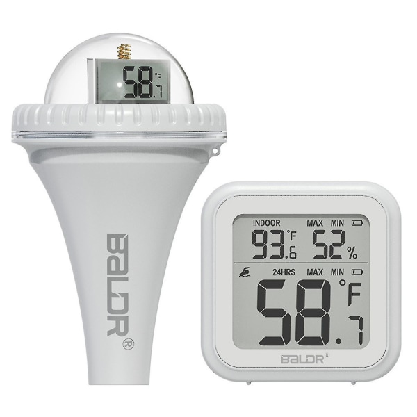 Baldr Pooltermometer Trådlös Pooltermometer Flytande Pooltermometer För Simbassänger Badtunnor Damm Test & TermometrarBY China