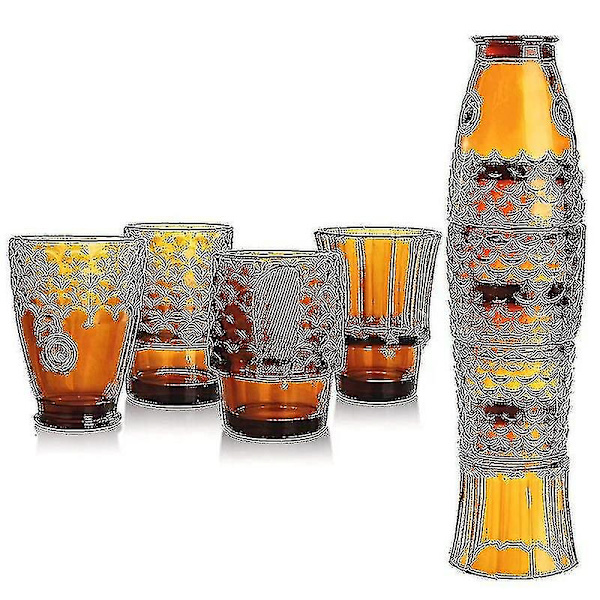 Koi Stack Ass Set Fiskformad Gobelet Kopps Cocktail Öl Glas Stapelbara Dricksglas Set Glasvaror Blue