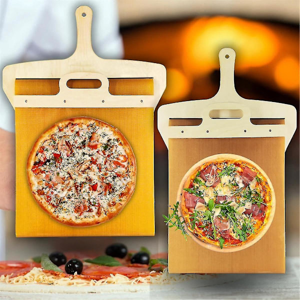 Glide Pizza Peel - Pala Pizza Scorrevole, den perfekte pizzaspade til at overføre pizza perfekt - Non-stick - H