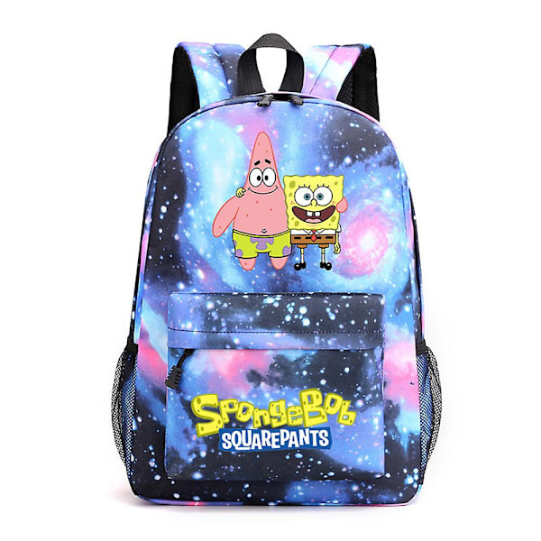 Spongebob Squarepants Patrick Star Ryggsekk Barn Gutter Jenter Skoleveske Reise Skuldersekk D