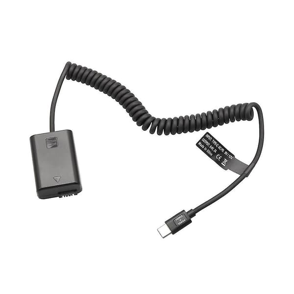 Np-fw50 Dummy Batteri Pd Typ-c Koppling För Zv-e10 A7 A7r/s/m A7ii A7s2 A7m2 A7r2 A6500 Nex5 Nex7 -