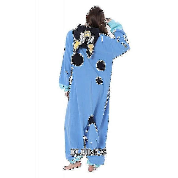 XXL Voksen Kids Kigurumi Ny Ankomst Dyr Tegneserie Blå Hund Onesie Pyjamas Julekostume Z Bingo onesie kids120 Fit110-125cm