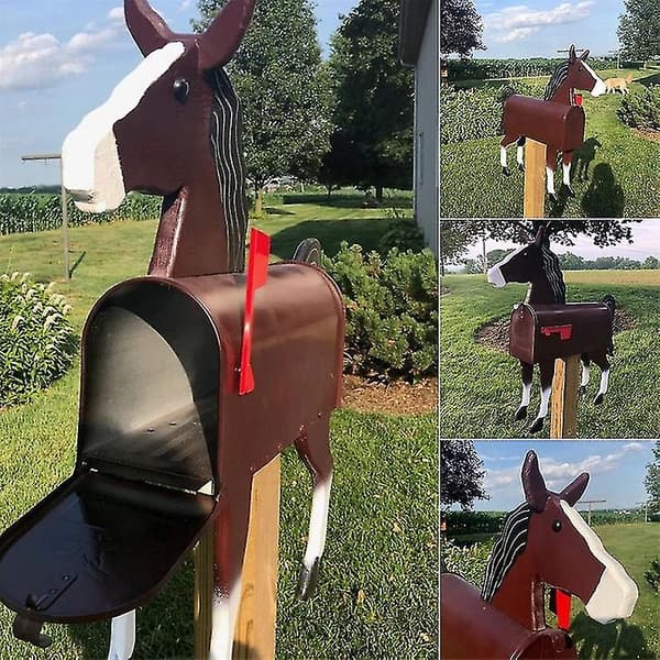 Unik Heste Postkasse Landlig Stil PostkasseBY Horse mailbox