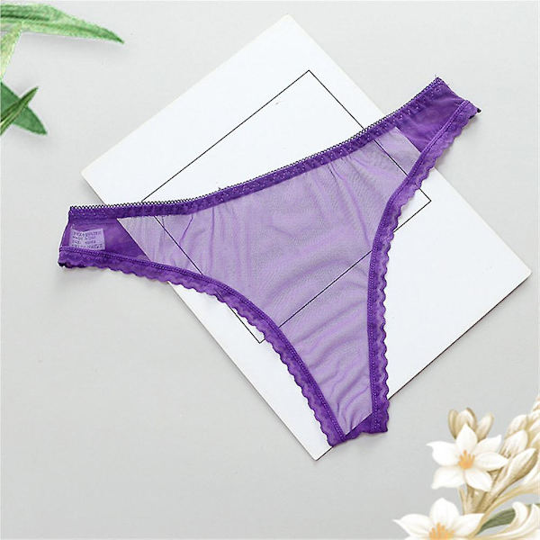 Sextriga Mesh Tanga Kvinnors Underkläder Transparenta Ultratunna G-stringar Seamless Underkläder