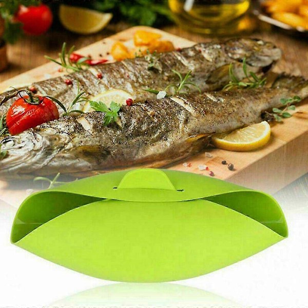 2x Silikon Bakeform for Brød, Brettbar Skål, Dampet Fiskeskål, Bake- og Blandeskål i Silikon for Mikrobølgeovn