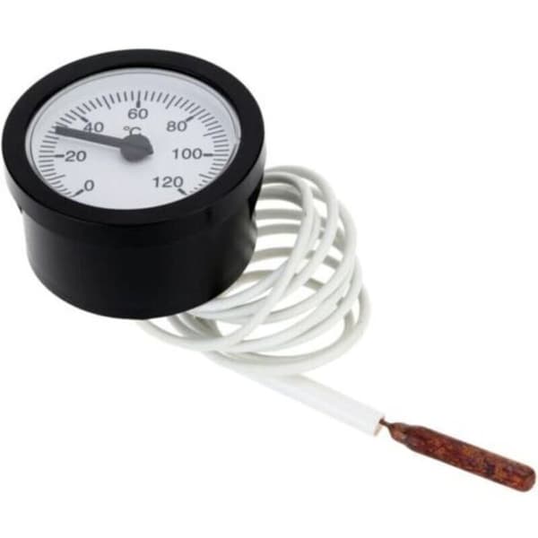 Kapillærtermometer med 1m sensor 0-120°C til måling af flydende vand