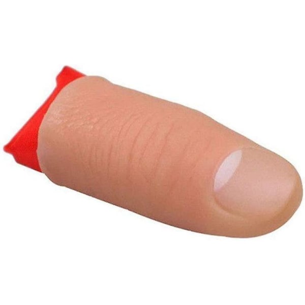 Magiske Trickfingre Falske Fingre Bløde Tommelfinger Spidser Scene Show Rekvisit Prank Legetøj Med Rød Silke Træningsklud (3 stk, Multifarvet)BY