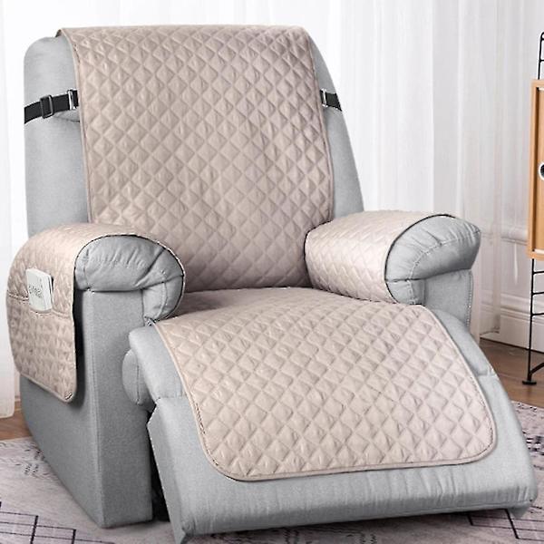 Soffaöverdrag Fåtölj Skyddande Överdrag Med Sidofickor Allt-i-ett Recliner StolBY Khaki S