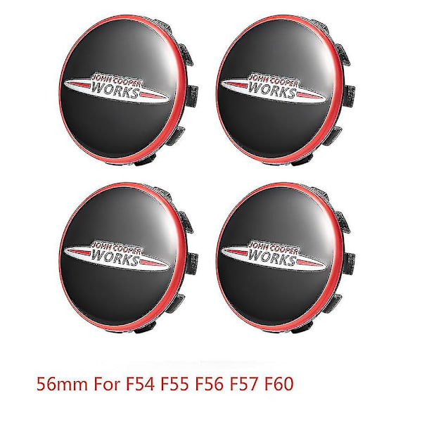 4 kpl auton pyörännavan keskitin tarra vanteen tarra rengas keskitin embleemi MINI Cooper s JCW R55 R60 R61 F54 F55 F56 F57 F60 lisävarusteet (4 kpl) [DM]