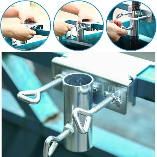 Balkonparasolholder, Balkonparasolstøtte, Balkonparasolbeslag, Balustradeparasolstøtte, Bordparasolstøtte, Parasol Balustradebeslag