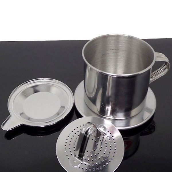 50/100ml Vietnamesisk Stil Rustfritt Stål Kaffe Dryppfilter Maker Pot Infusjonskopp