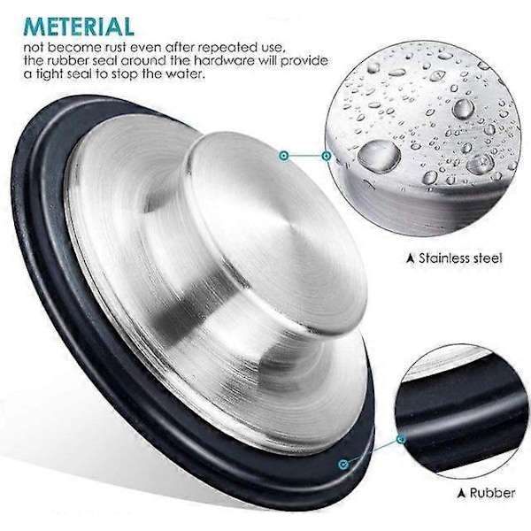 Universal kjøkkenvask sprutbeskyttelse erstatning for Insinkerator QCB-AM - 3.35\" Diameter, Ingen verktøy nødvendig