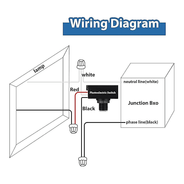 2 stk. Skumring til Daggry Sensor til Udendørs Belysning 120-277V Fotoelektrisk Switch Fotocelle Lys Sensor Black