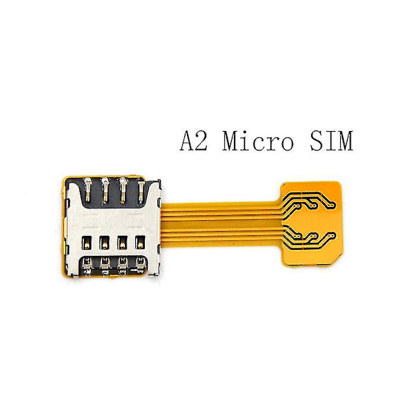Hybrid Dual Micro Nano Sim-kort Adapter Konverter Udvidelse Sd Slot Android Hfmqv [DM] A2