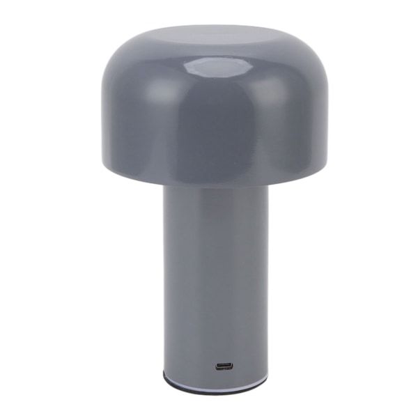 USB Mushroom Light Touch Control Mini Light Night Light with Adjustable Brightness 3 Color Temperature Dimmable Grey