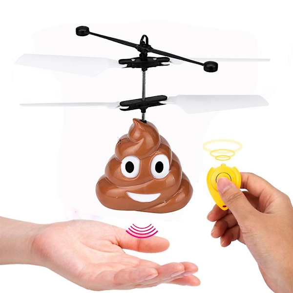 Flygande Bajs-Drönare med Handstyrning - Mini Induktionsupphängning Fjärrkontroll Flygande Drönare