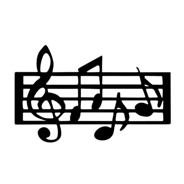 Vægophæng Kunstnerisk Metal Musiknote VægpyntBY B
