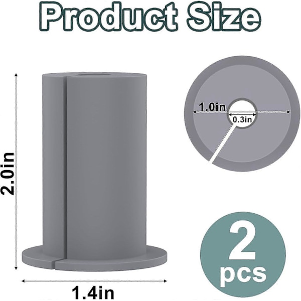 Starlink Kabelgjennomføringssett for 1\" Vegghull, Kabelgjennomføringssett for Starlink, Starlink Grommet, Starlink Kabelgjennomføring Grommet Gummi Grey 4pcs