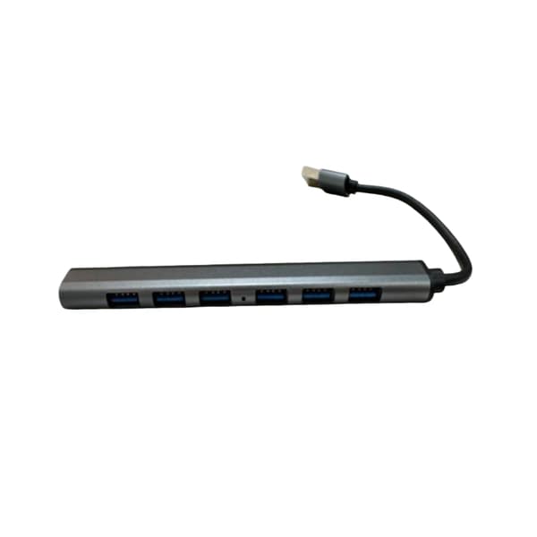 USB/USB-C Hub with 1 USB3.0 + 6 USB2.0 Silver