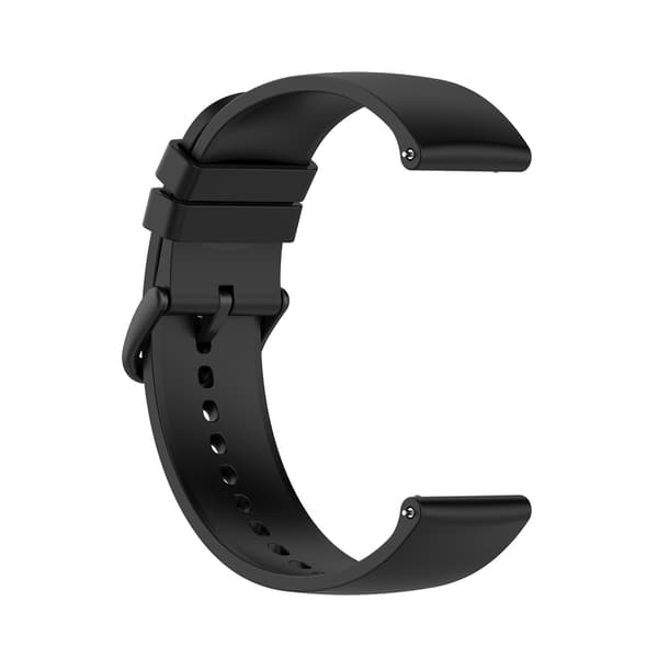 Silikoneurrem til Huawei Watch 3/GT 2 og Samsung Galaxy Watch 3 Sort