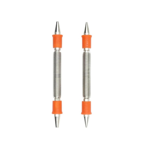 2pcs Spring Tool Set 1/32in, 1/16in, 3/32in, 1/8in Nail Punch, Spring Loaded Rivet Removal Set For([HK])